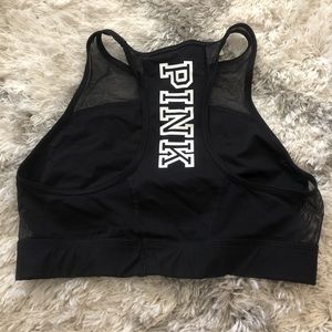 Black Mesh Sports Bra + Tank